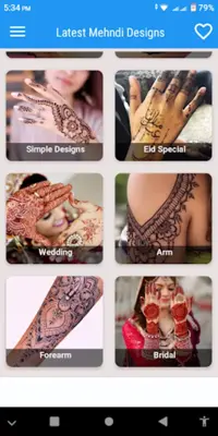 Latest Mehndi Designs android App screenshot 6